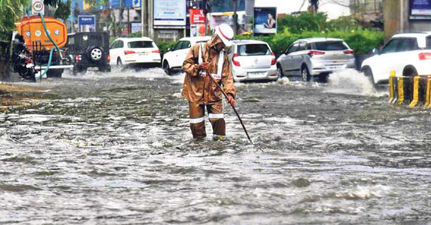 Heavy rainfall in Hyderabad