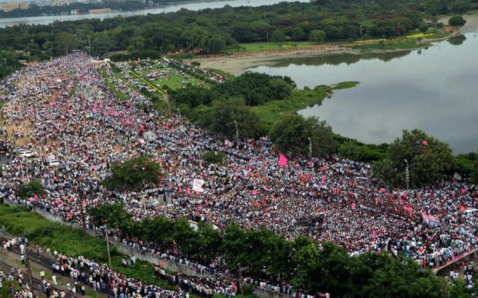 Million March for Telangana statehood Completes 10 years